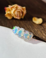 Opal anniversary ring for her - For Her, For Wife