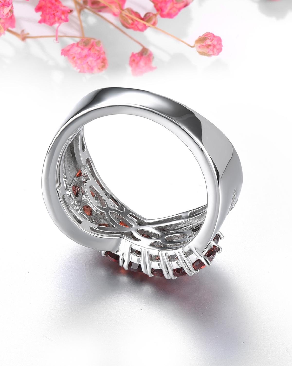 Lifestyle photography of Pear cut citrine pave ring featuring Pear Cut center stone