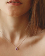 Styled look: Vintage Ruby Necklace Silver, ideal Anniversary or Valentine's Day gift